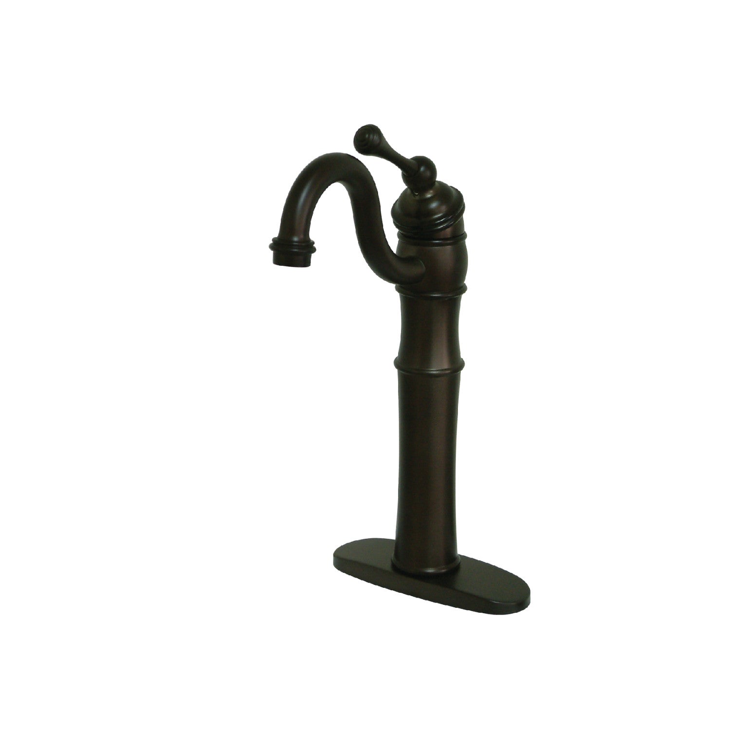 Kingston Heirloom KB3425BL - Victorian Single-Handle 1-Hole Deck Mount Vessel Faucet, Oil Rubbed Bronze — image 1